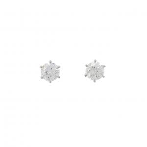 【リメイク】PT900/ST ダイヤモンド ピアス 1.010CT 1.051CT E-G VS1-2 EX-VG