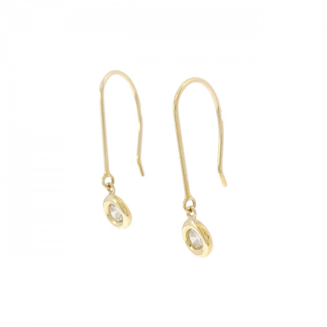 K18YG ダイヤモンド ピアス 0.20CT