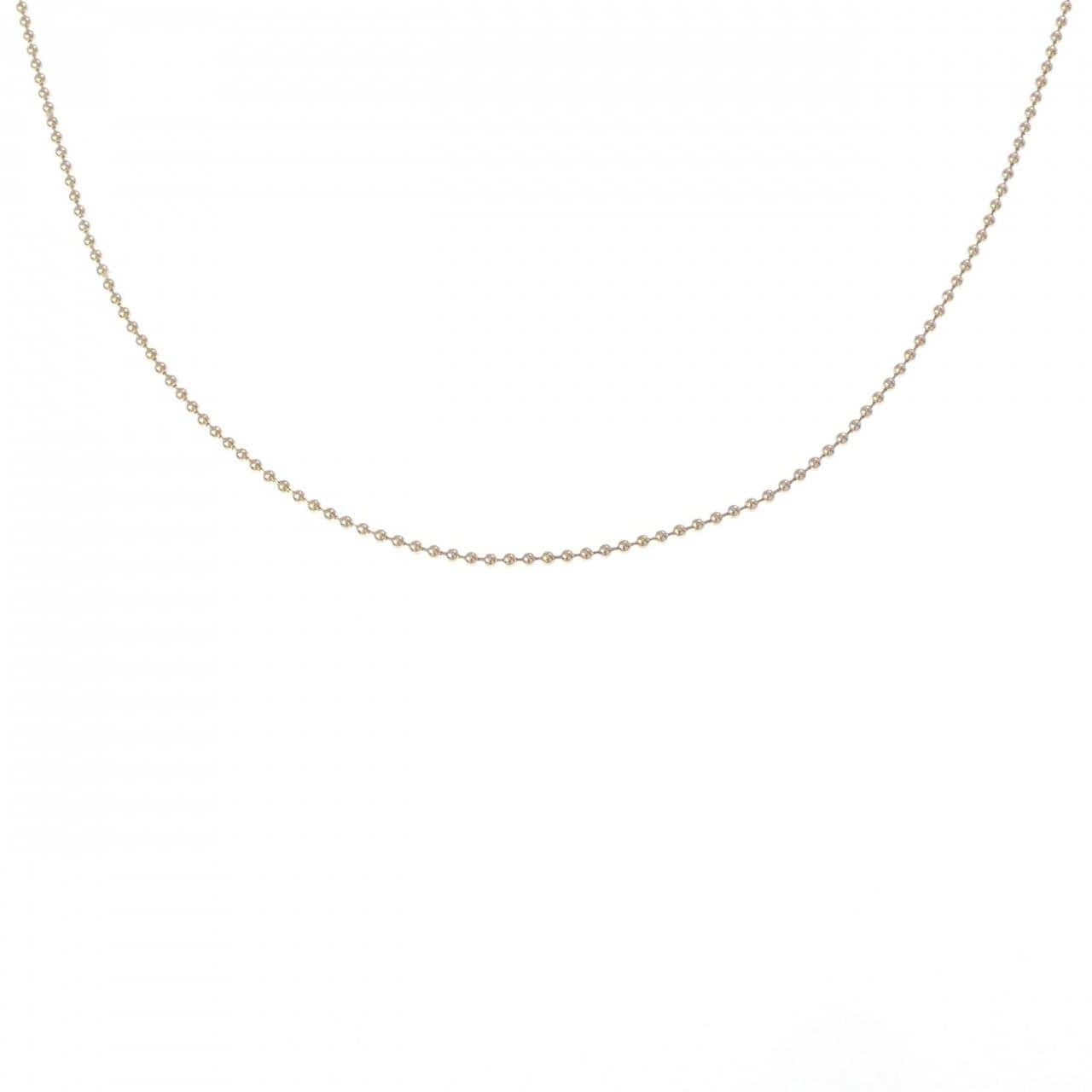 K18YG ボール チェーン ネックレス