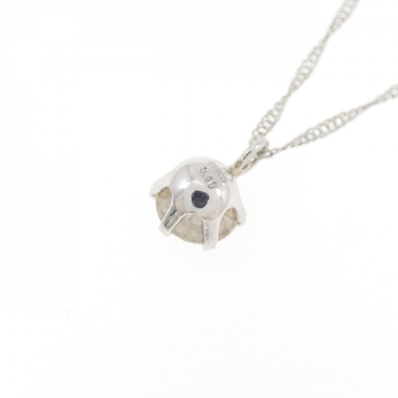 PT900/PT850 ソリティア ダイヤモンド ネックレス 0.40CT