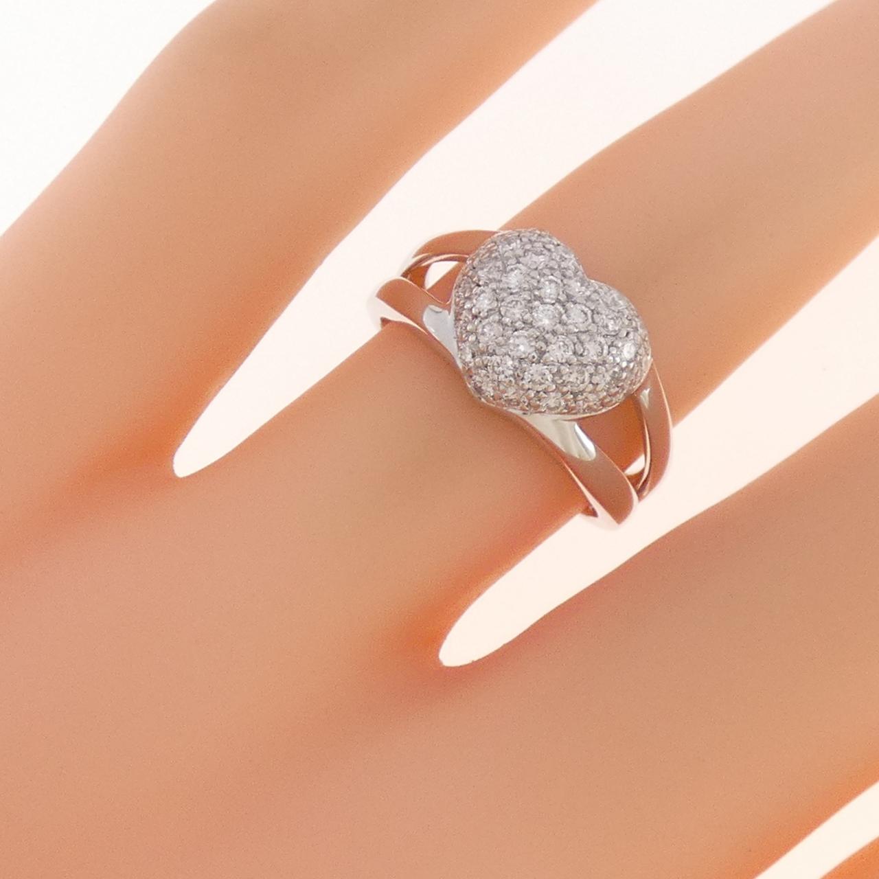 コメ兵｜K10WG ハート ダイヤモンド リング 0.43CT｜ジュエリー