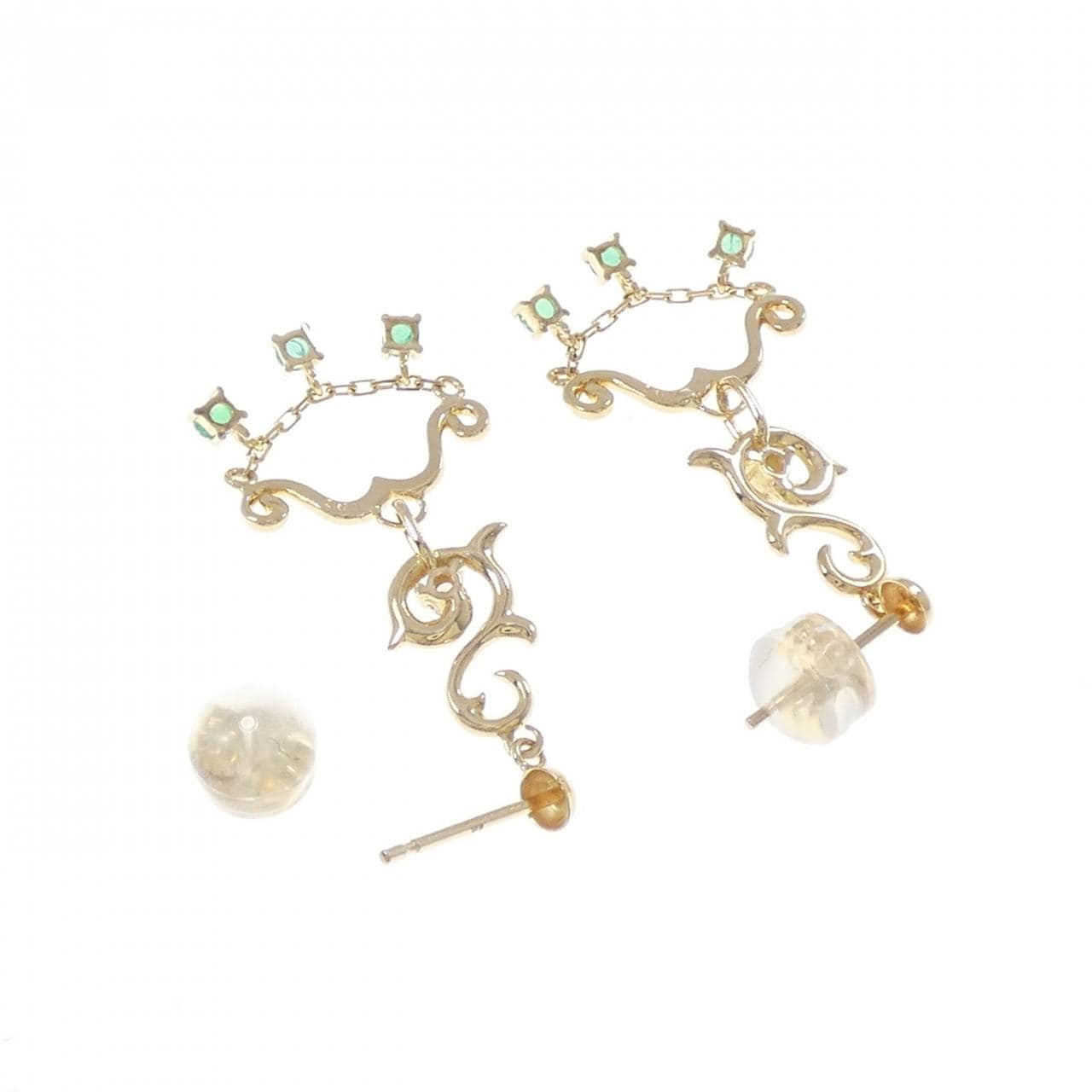 K18YG エメラルド ピアス