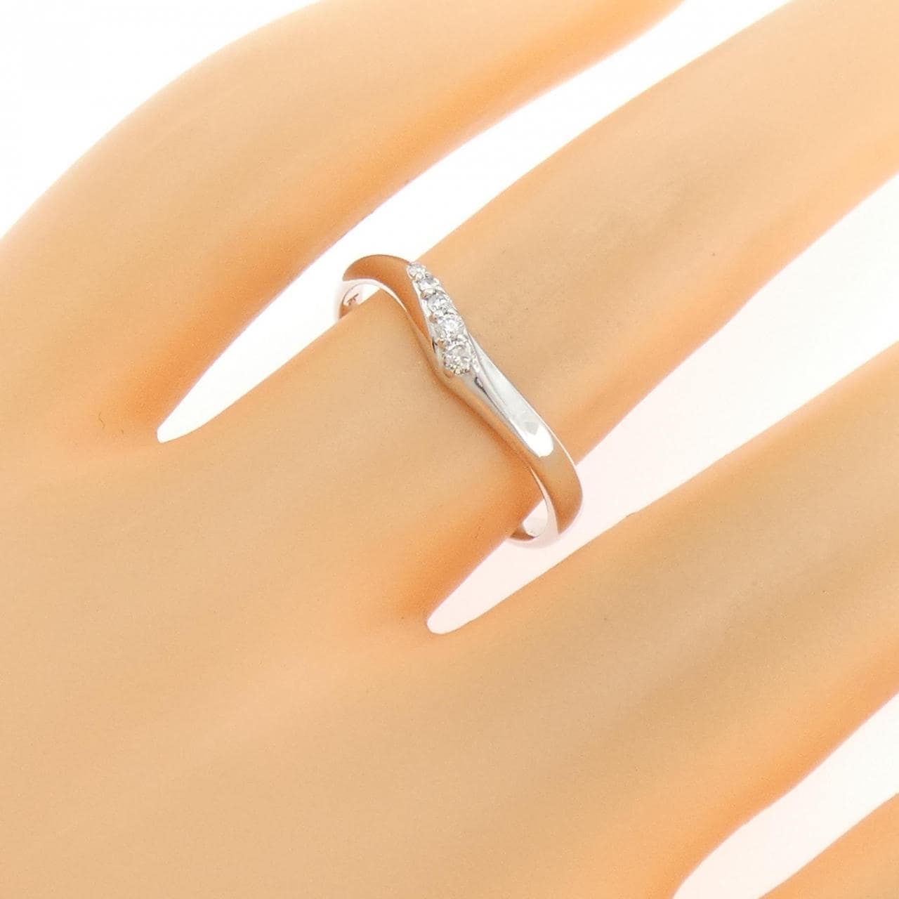 K10WG ダイヤモンド リング 0.06CT