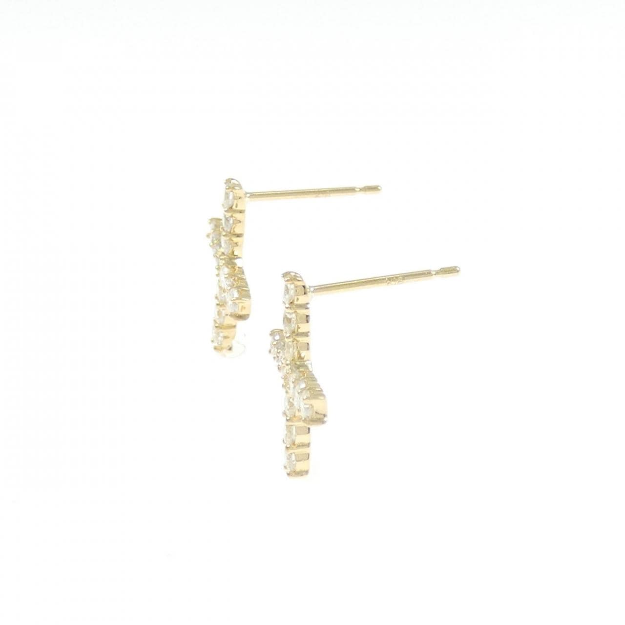 【リメイク】K18YG ダイヤモンド ピアス 0.60CT