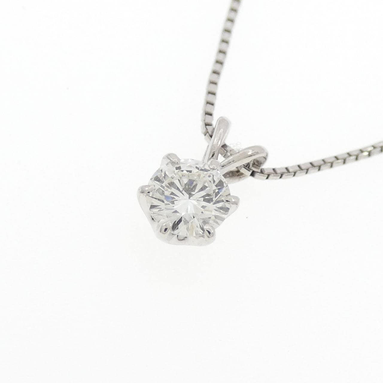 PT/PT850 ソリティア ダイヤモンド ネックレス 0.303CT