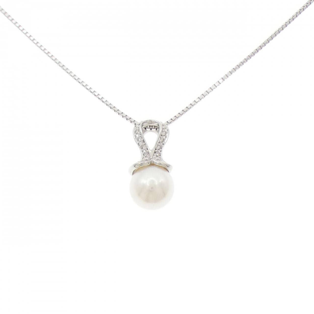 K18WG アコヤパール ネックレス 9.0mm