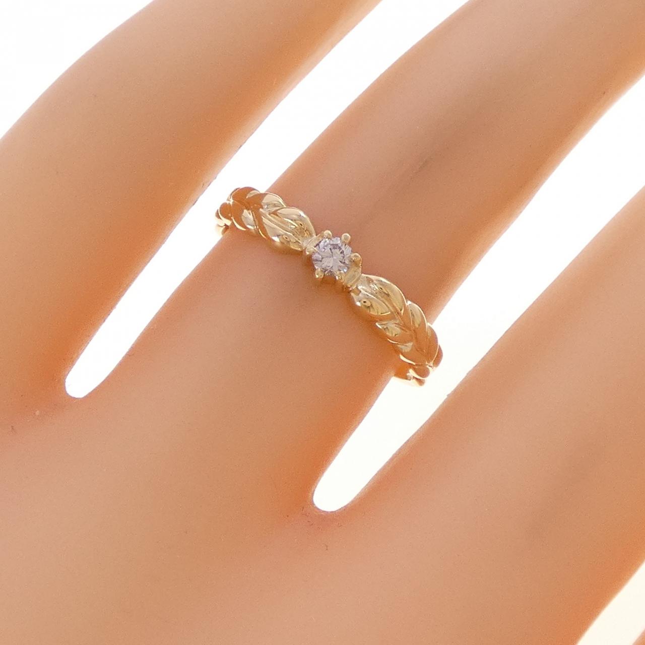 K18YG ダイヤモンド リング 0.06CT