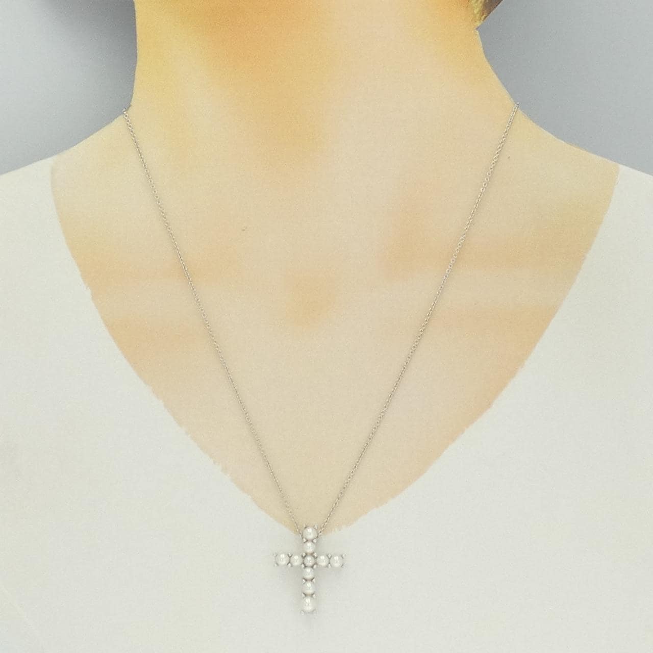 ミキモト アコヤパール クロス ネックレス