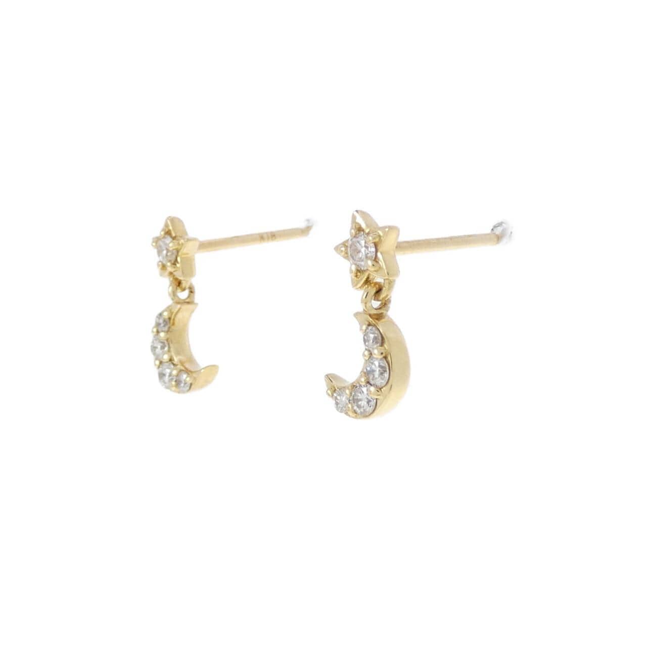 ポンテヴェキオ ダイヤモンド ピアス 0.12CT