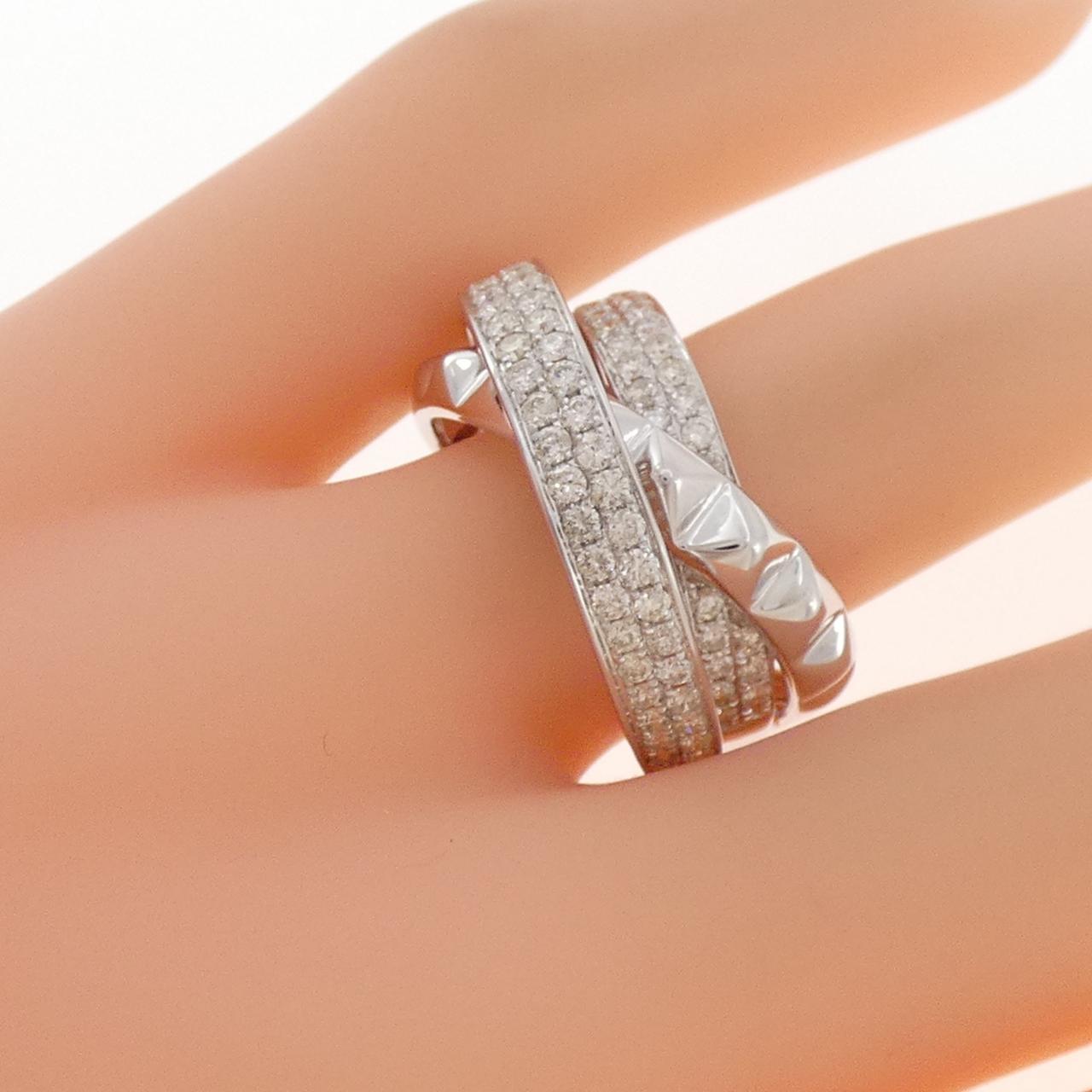 K18WG ダイヤモンド リング 1.00CT