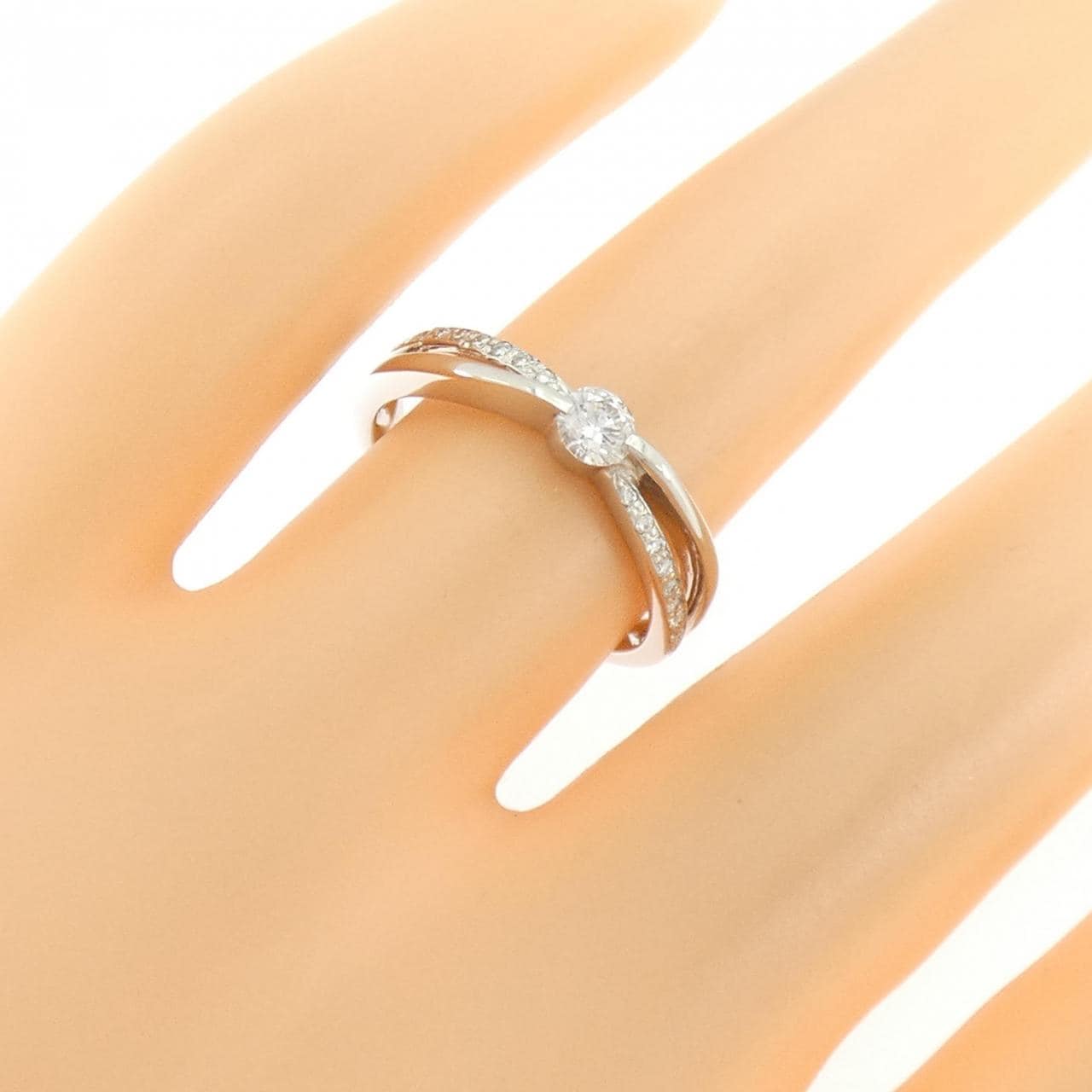 PT900 ダイヤモンド リング 0.18CT