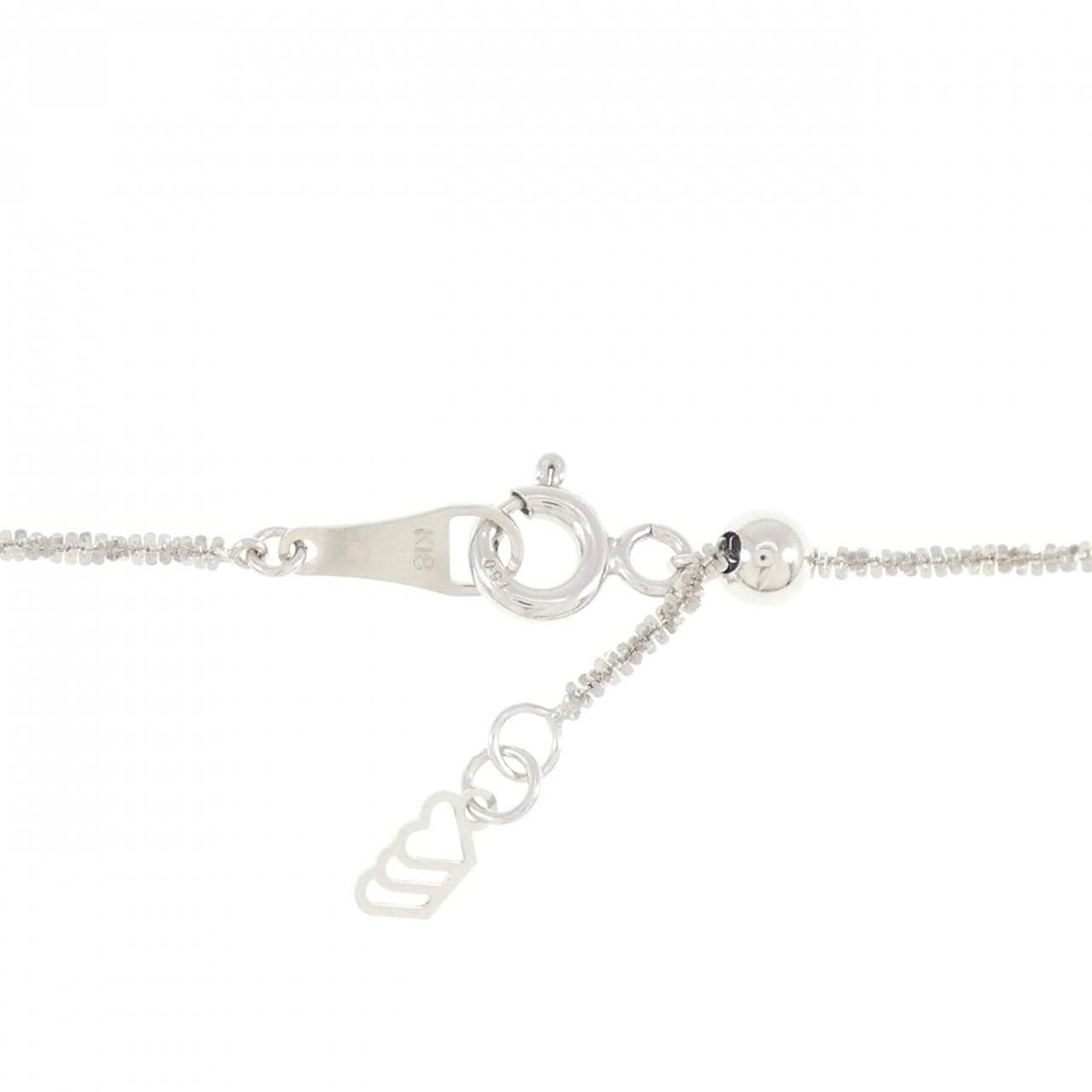 K18WG ダイヤモンド ネックレス 0.72CT