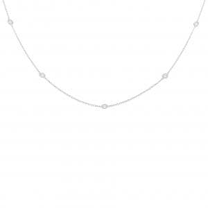 K18WG ダイヤモンド ネックレス 1.00CT