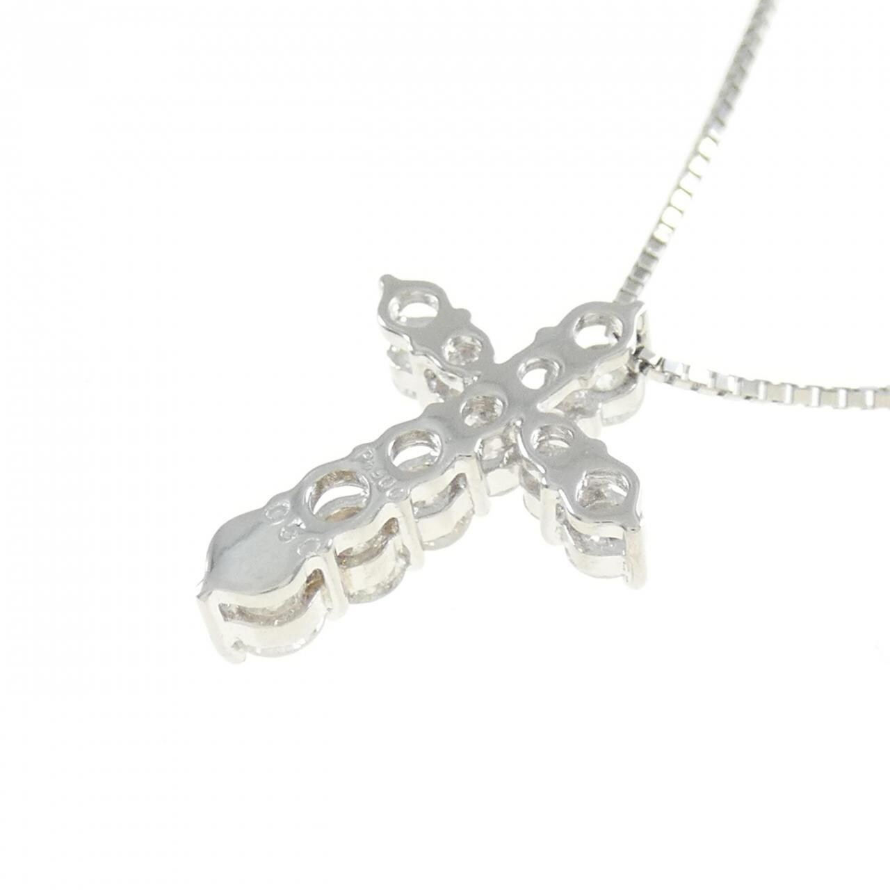 PT900/PT850 クロス ダイヤモンド ネックレス 0.50CT