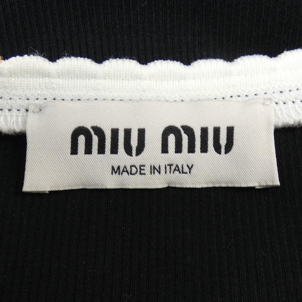 ミュウミュウ MIU MIU コットン ミニドレス MJA846 S232 12HM カットワンピース