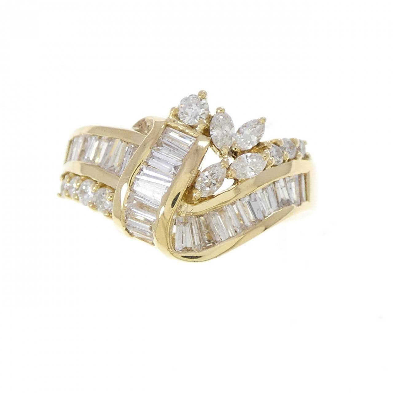 18KYG ダイヤモンド リング 1.11CT