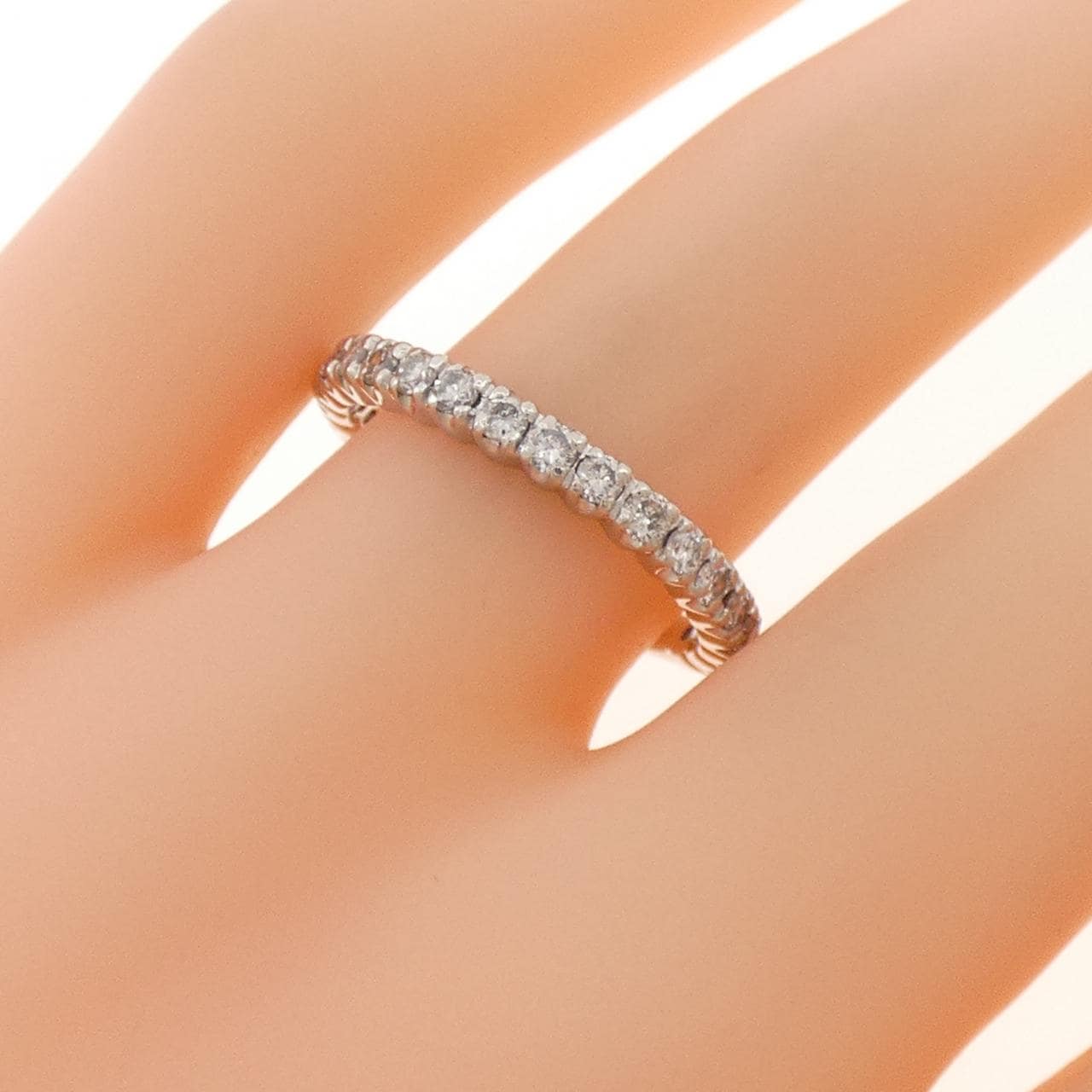 PT900 ハーフエタニティ ダイヤモンド リング 0.50CT