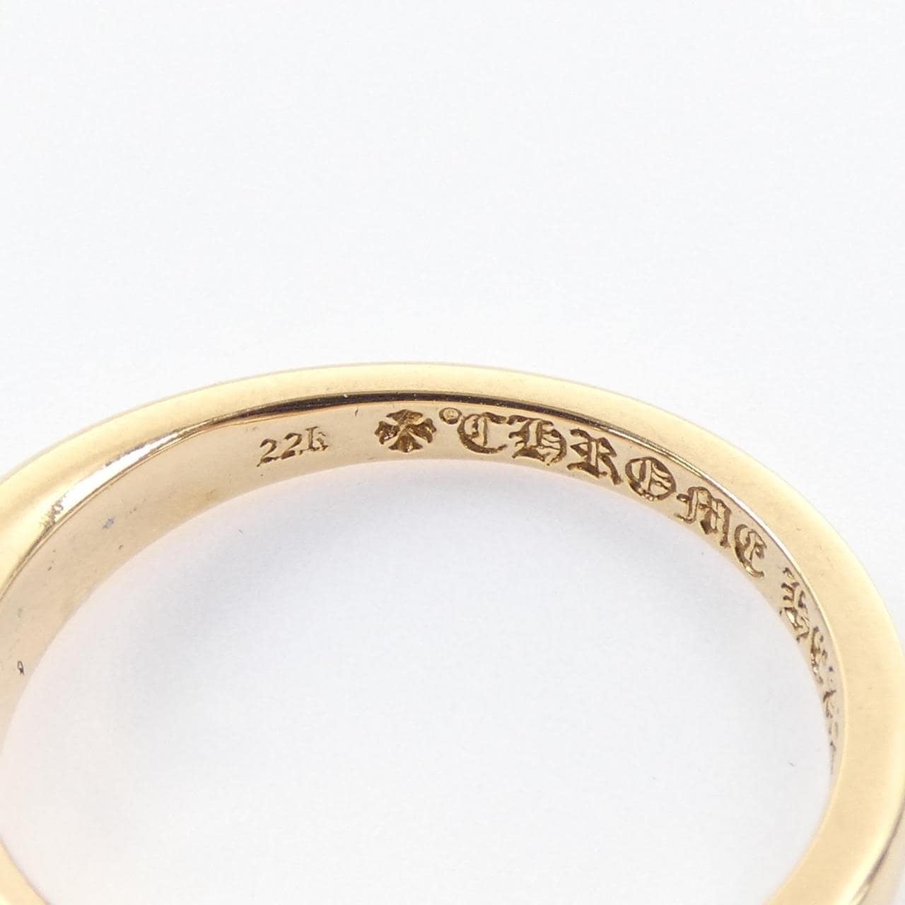 クロムハーツ CHROME HEARTS BABY CLSC FLORAL CRS DMND PAVE 207146023GLD RING