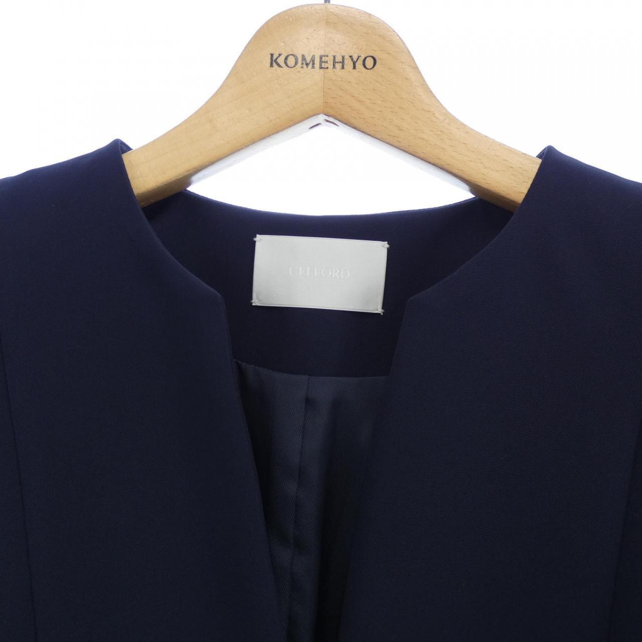 セルフォード CELFORD ノーカラージャケット