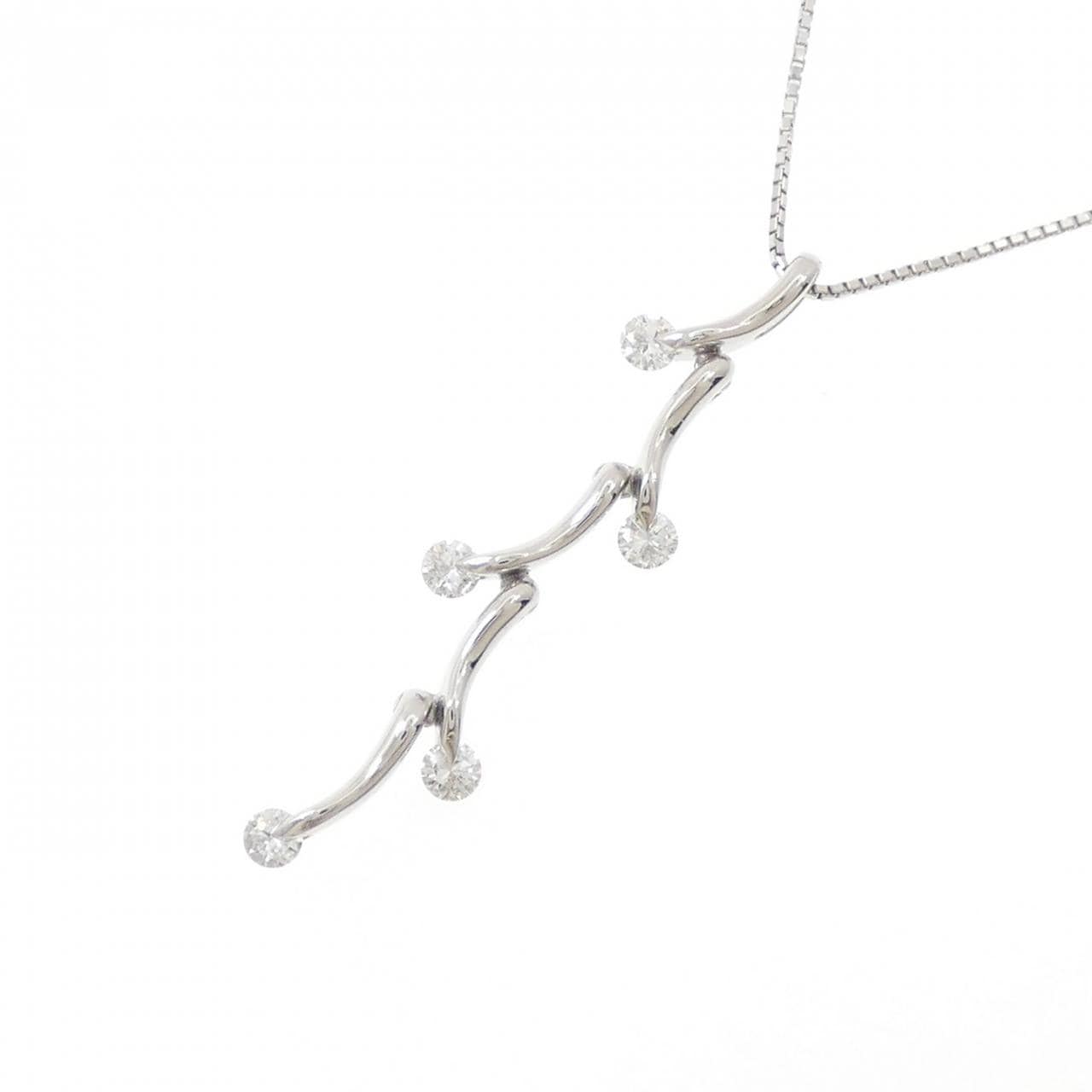 PT900/PT850 ダイヤモンド ネックレス 0.544CT