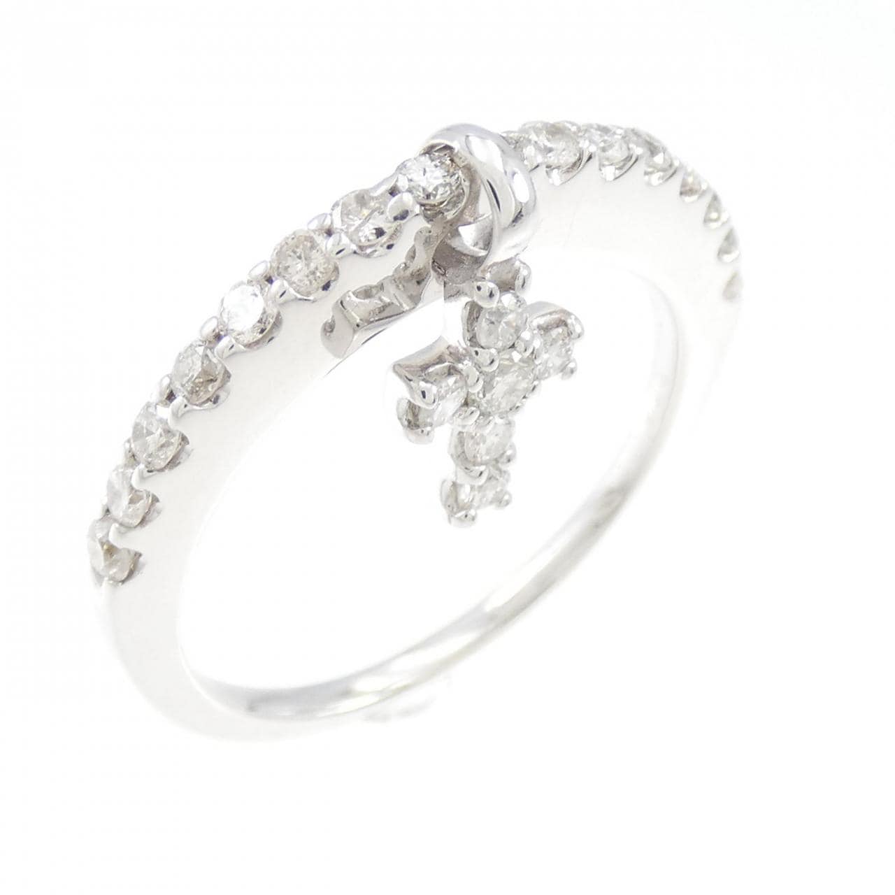 KOMEHYO |K18WG Cross Diamond Ring 0.43CT|Jewelry|Ring|[Official 
