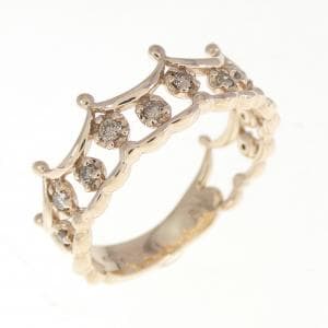 K10PG クラウン ダイヤモンド リング 0.13CT