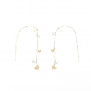 K18YG ホワイトトパーズ ピアス