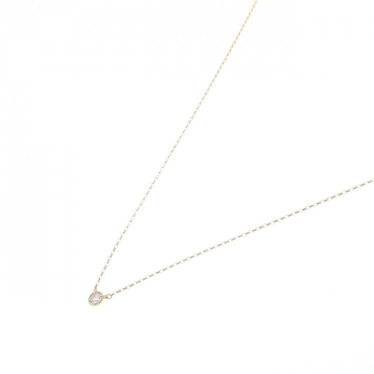 K18YG ダイヤモンド ネックレス 0.08CT