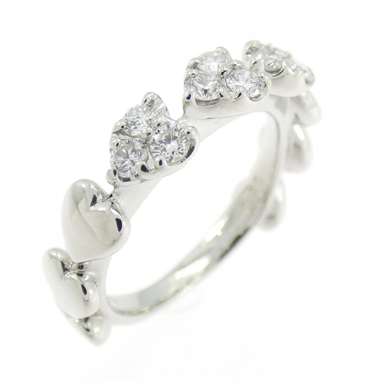 PT900 ハート ダイヤモンド リング 0.25CT