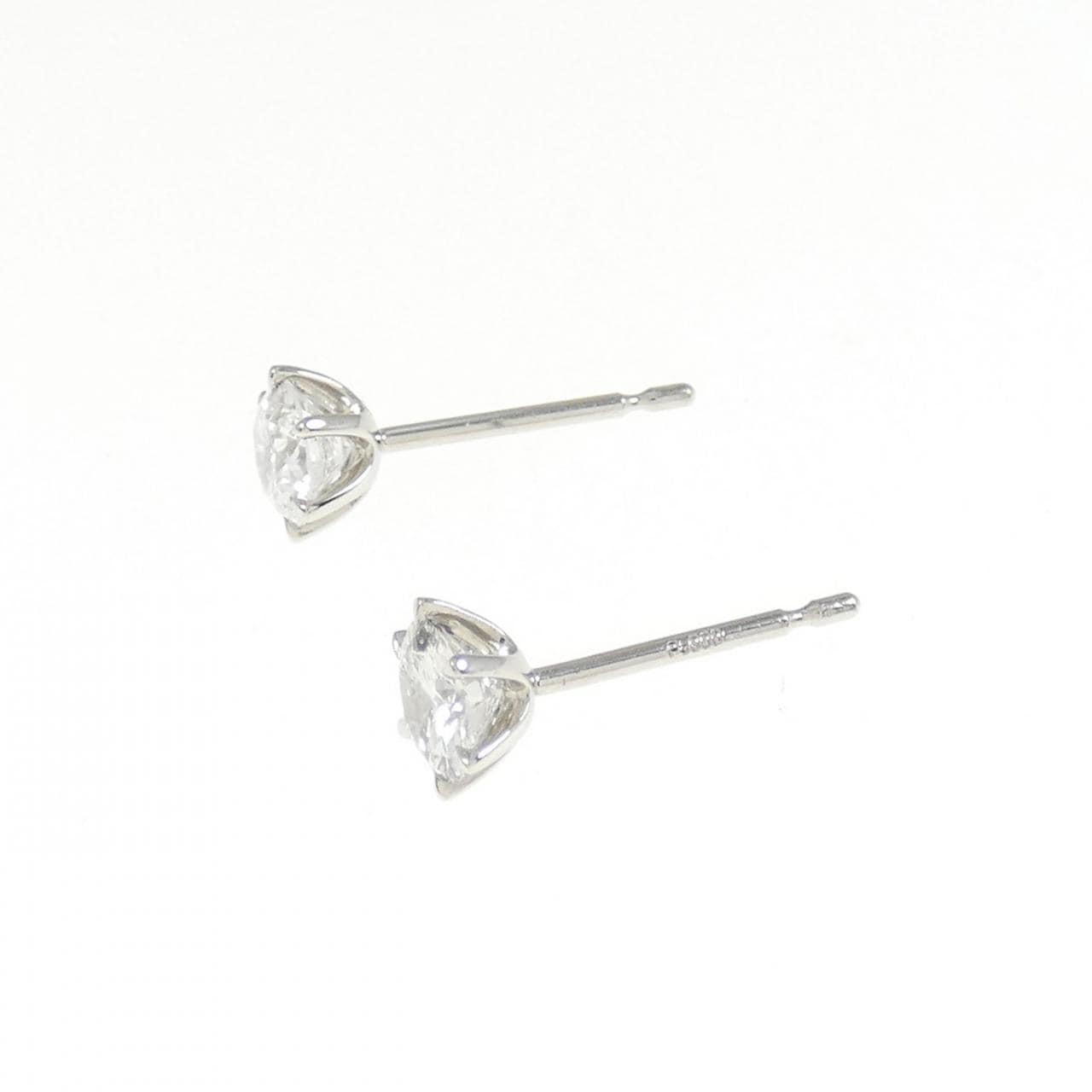 [Remake] PT/ST Diamond earrings 0.300CT 0.338CT E I1 VG-GOOD