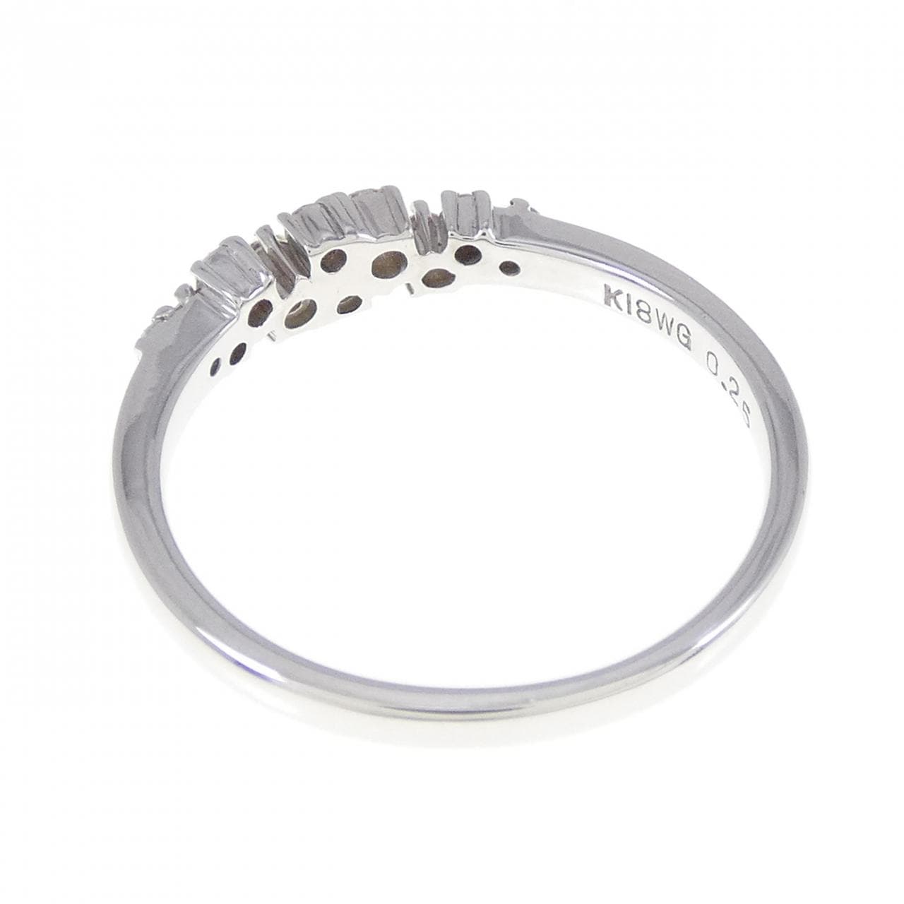 K18WG ダイヤモンド リング 0.25CT
