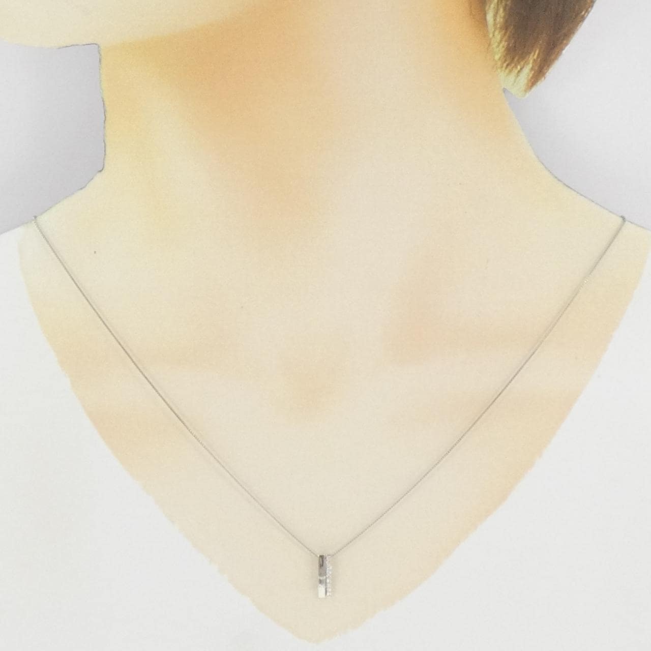 [新品] PT900/PT850鑽石項鍊 0.12CT