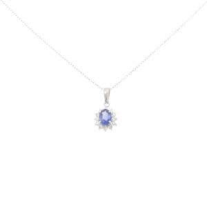PT/PT850 サファイヤ ネックレス 0.57CT