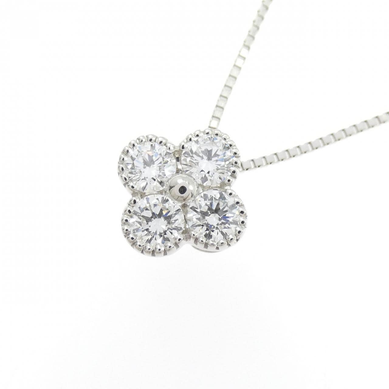 【新品】PT900/PT850 ダイヤモンド ネックレス 0.504CT E SI1 VG