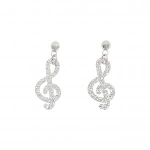 K14WG ト音記号 ピアス