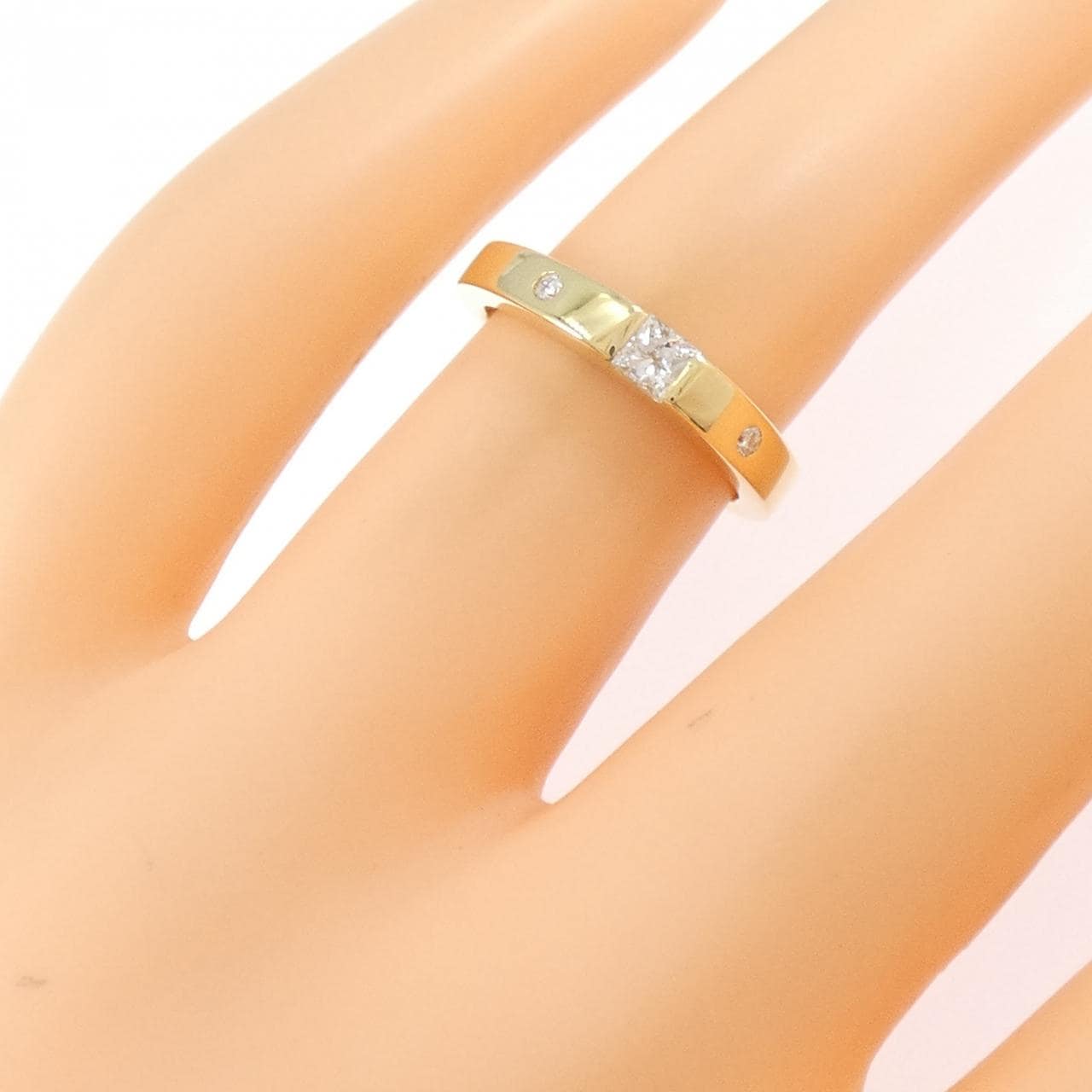 K18YG ダイヤモンド リング 0.13CT