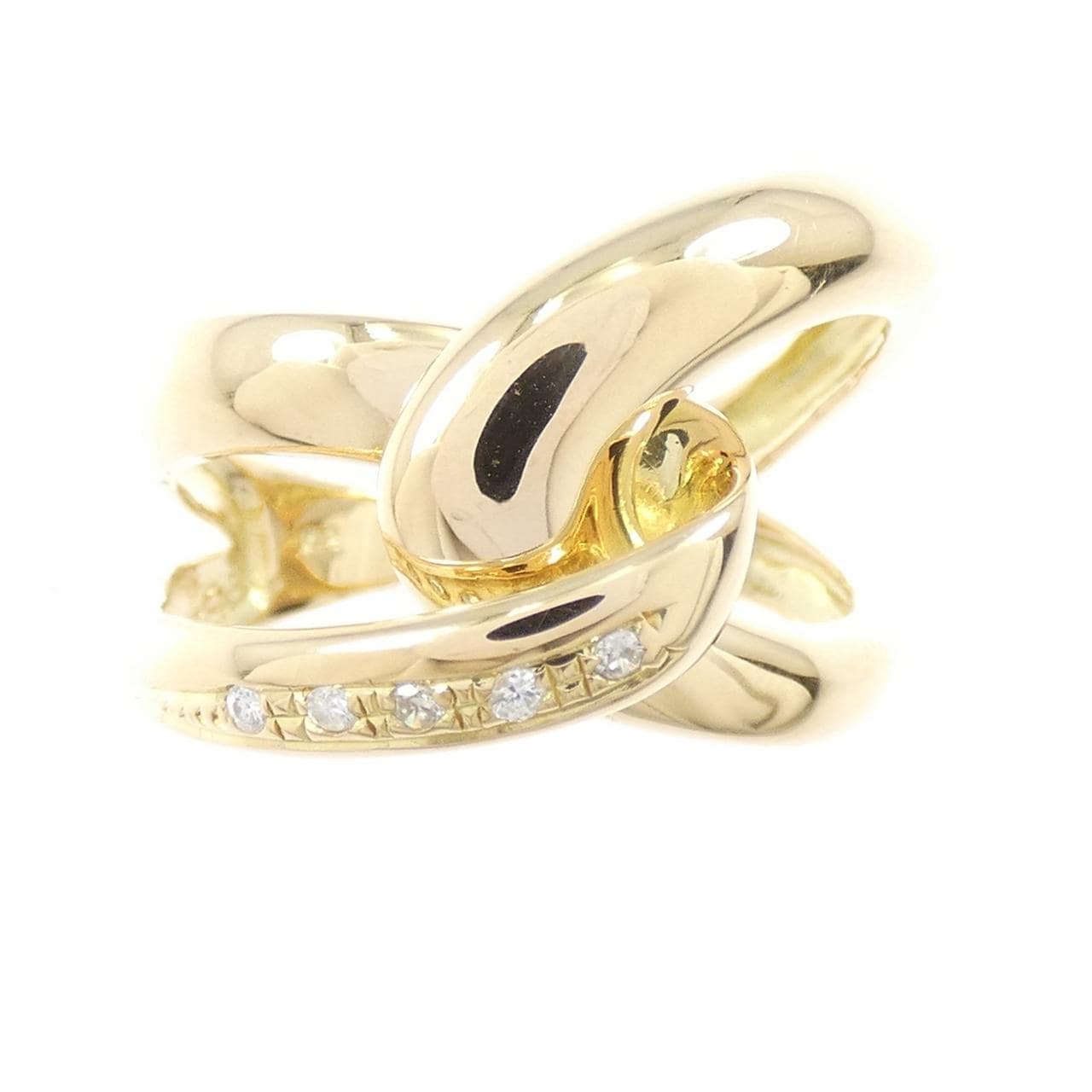 K18YG ダイヤモンド リング 0.05CT