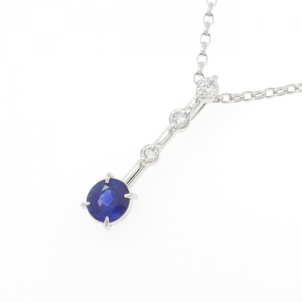 PT900/PT850 サファイヤ ネックレス 0.69CT