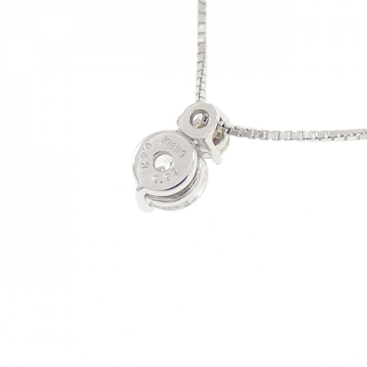 K18WG ダイヤモンド ネックレス 0.43CT