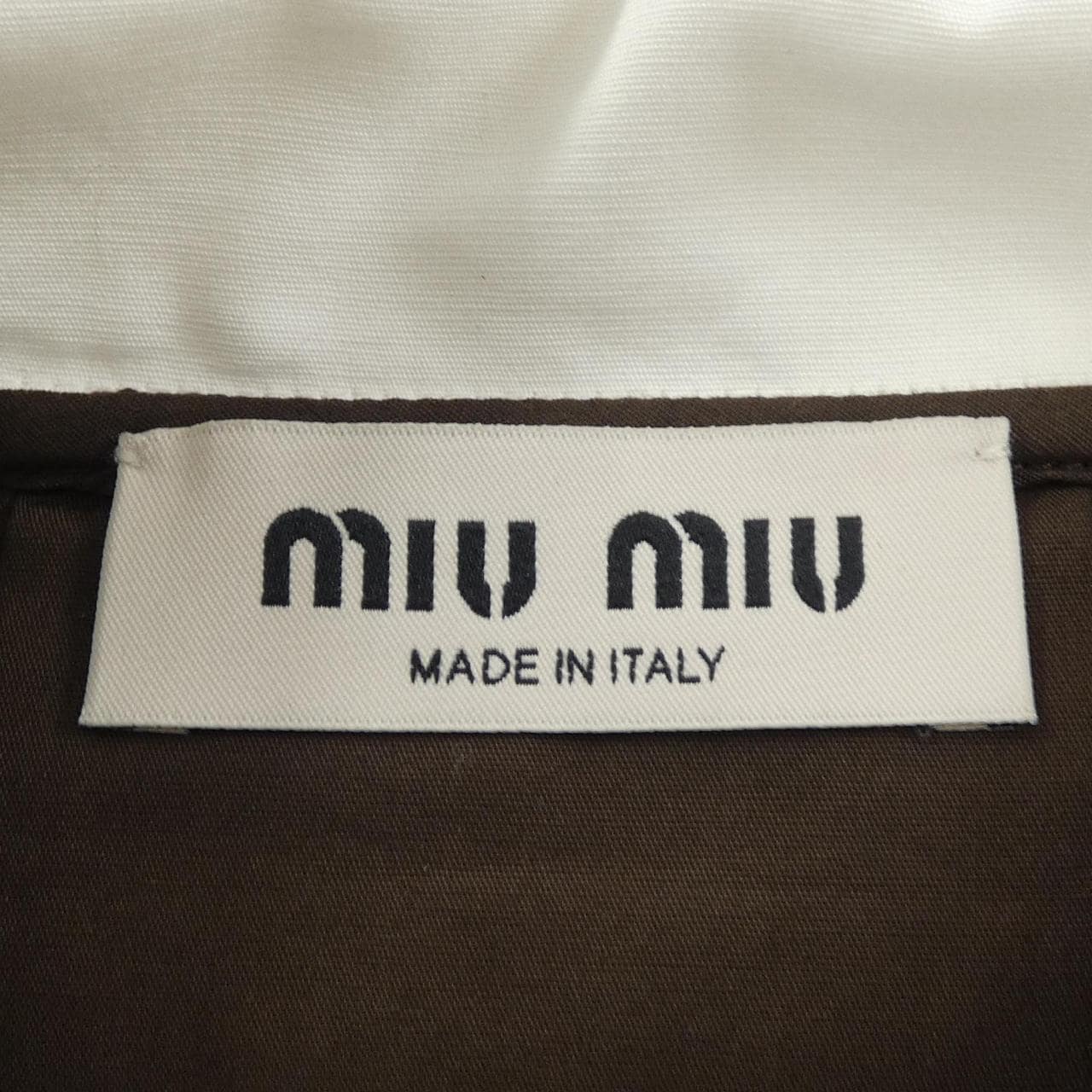 ミュウミュウ MIU MIU ポプリン ドレス MF6401 SOOO 10RG ワンピース