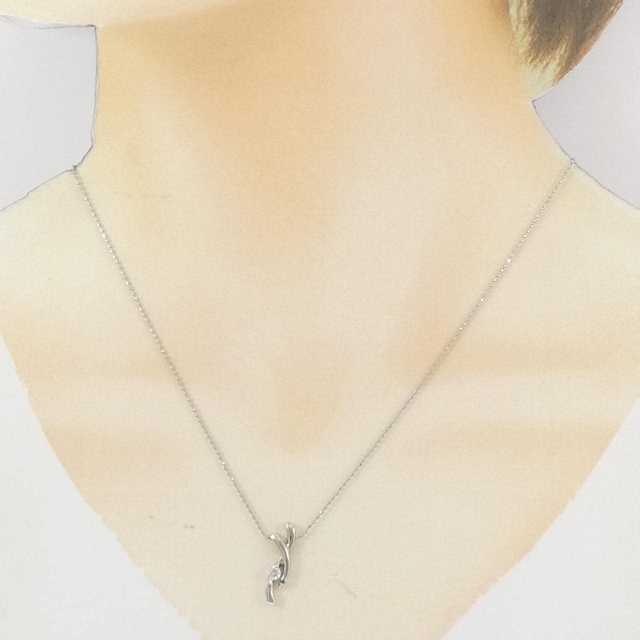 PT900/PT850 ダイヤモンド ネックレス 0.11CT