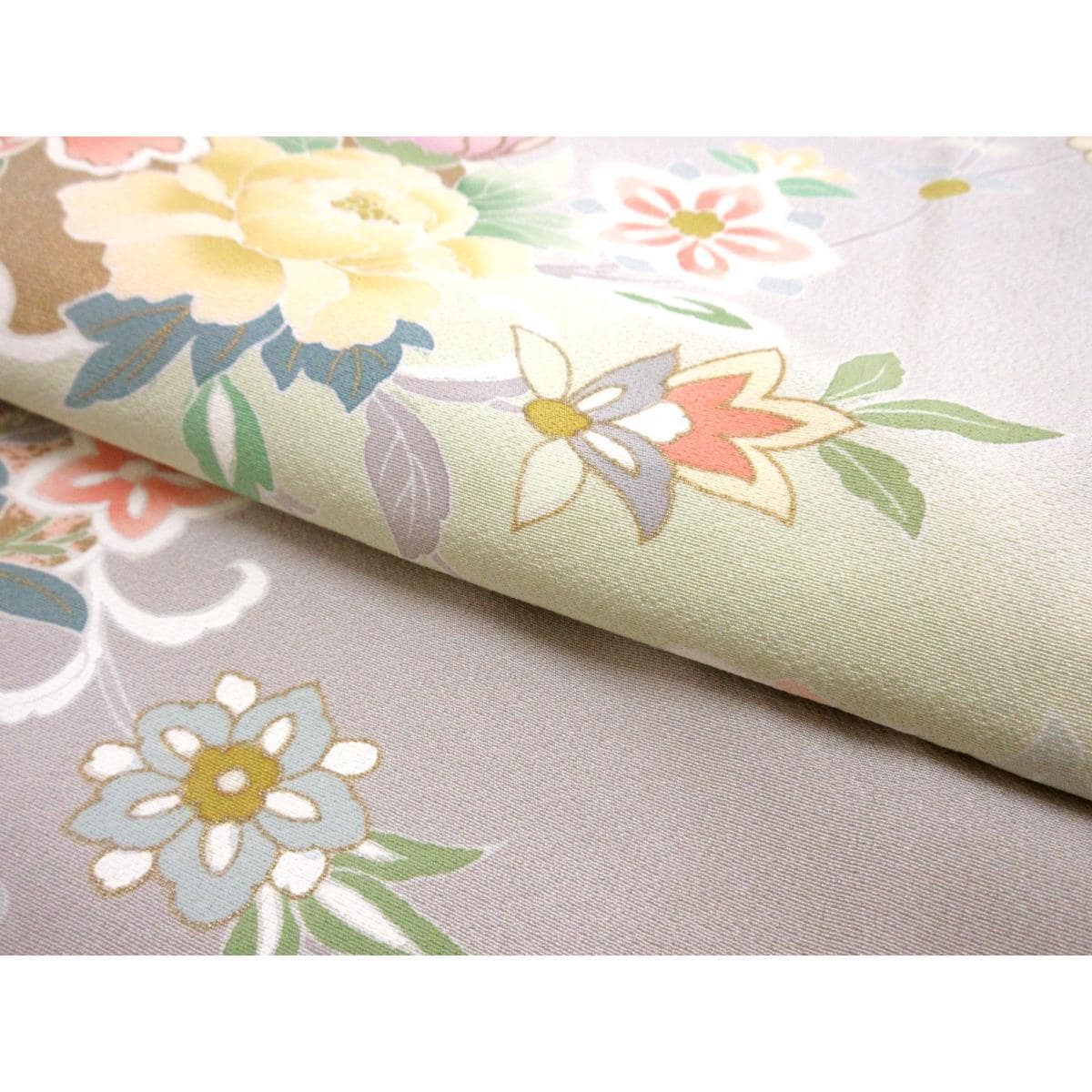 訪問着　友禅金彩加工　ボカシ染