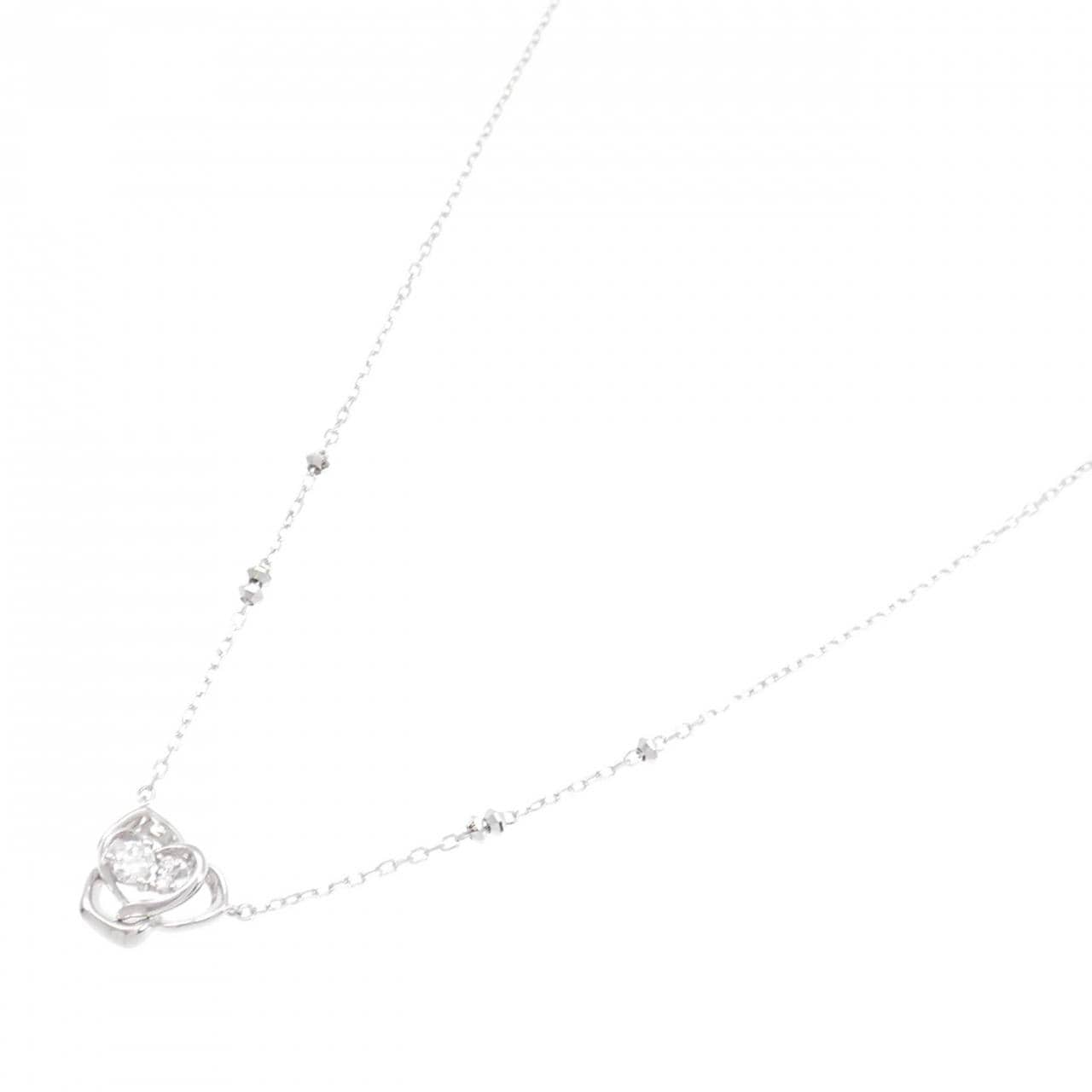 K18WG Diamond necklace