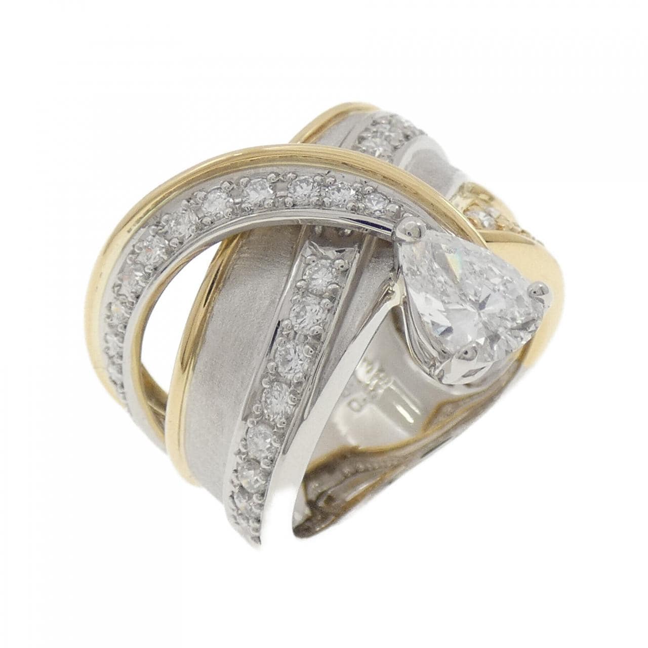 PT900/K18YG ダイヤモンド リング 0.73CT