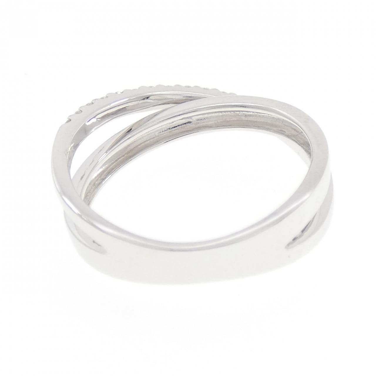 K18WG ダイヤモンド リング 0.16CT