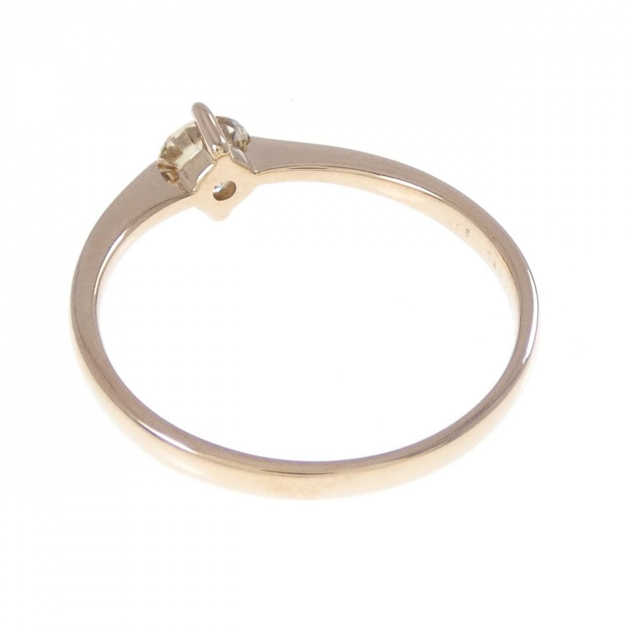 K18PG ダイヤモンド リング 0.40CT