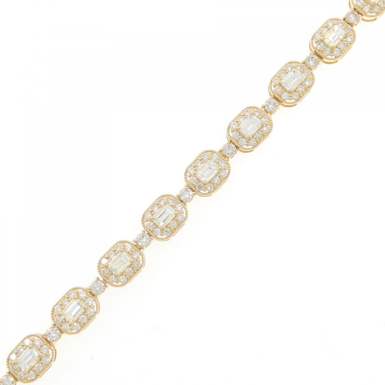【新品】K18YG ダイヤモンド ブレスレット 4.22CT