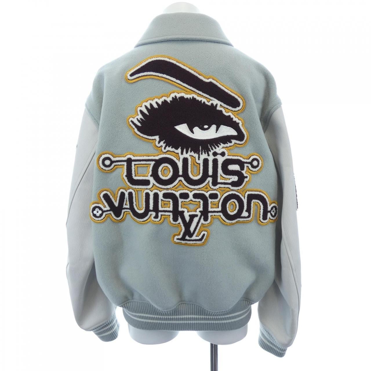 ルイヴィトン LOUIS VUITTON バーシティレザーブルゾン HPL68ECAW スタジャン
