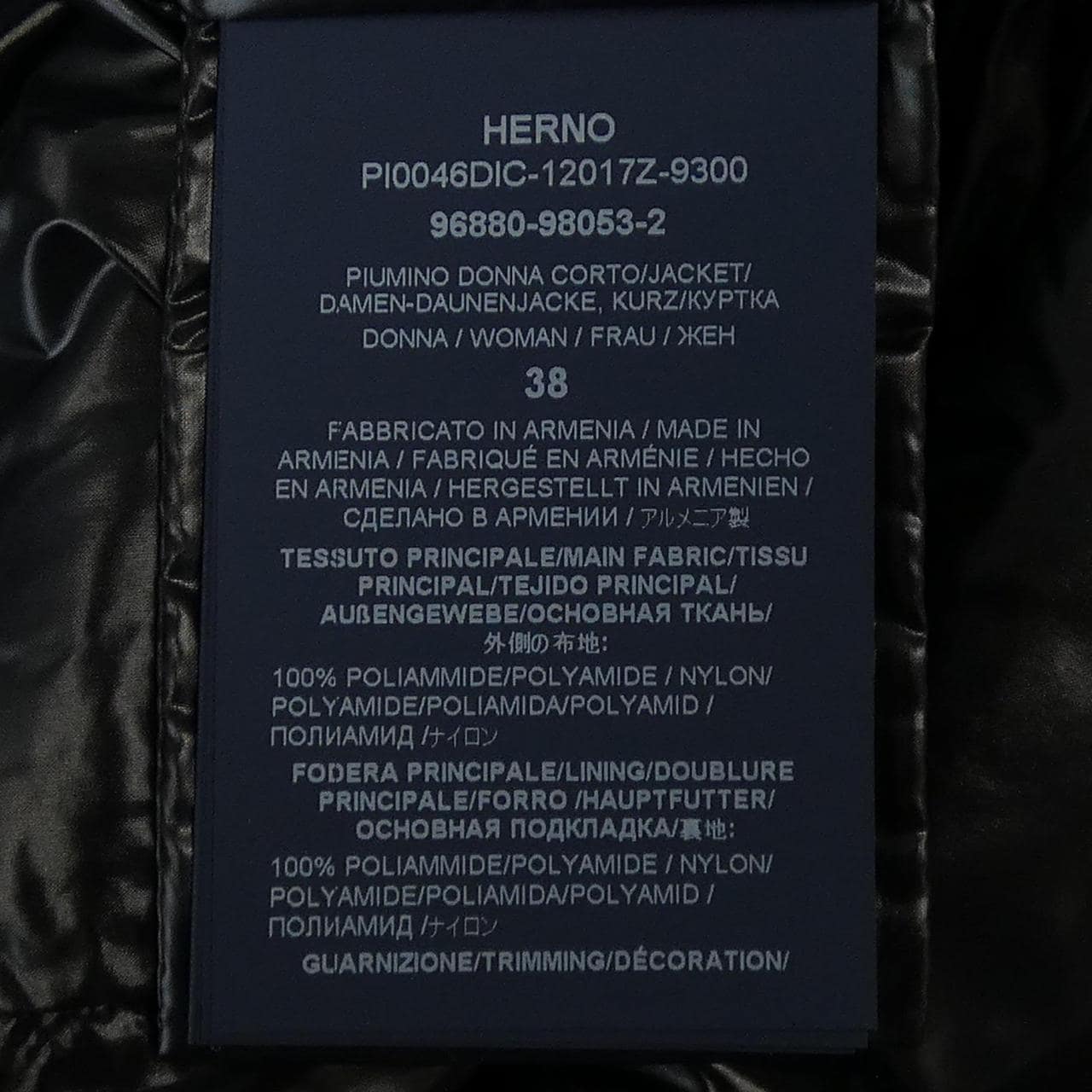 ヘルノ Herno PI0046DIC 12017Z 9300 ダウンジャケット
