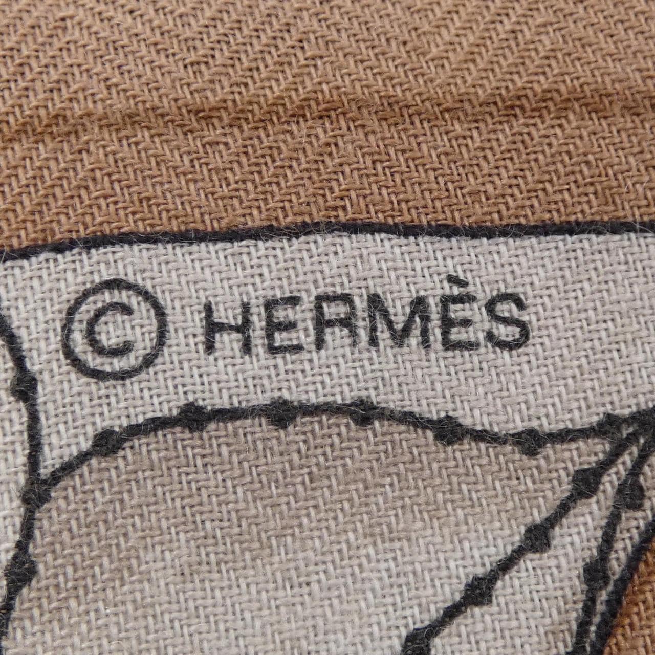 HERMES LETTRES EQUESTRES H244039S Carre Jean 140 披肩